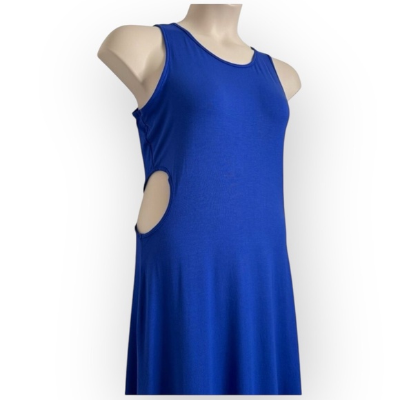 NWT See You Monday Cut-Out Midi Dress Women’s XL Blue Sleeveless A-Line 734 - Picture 8 of 16